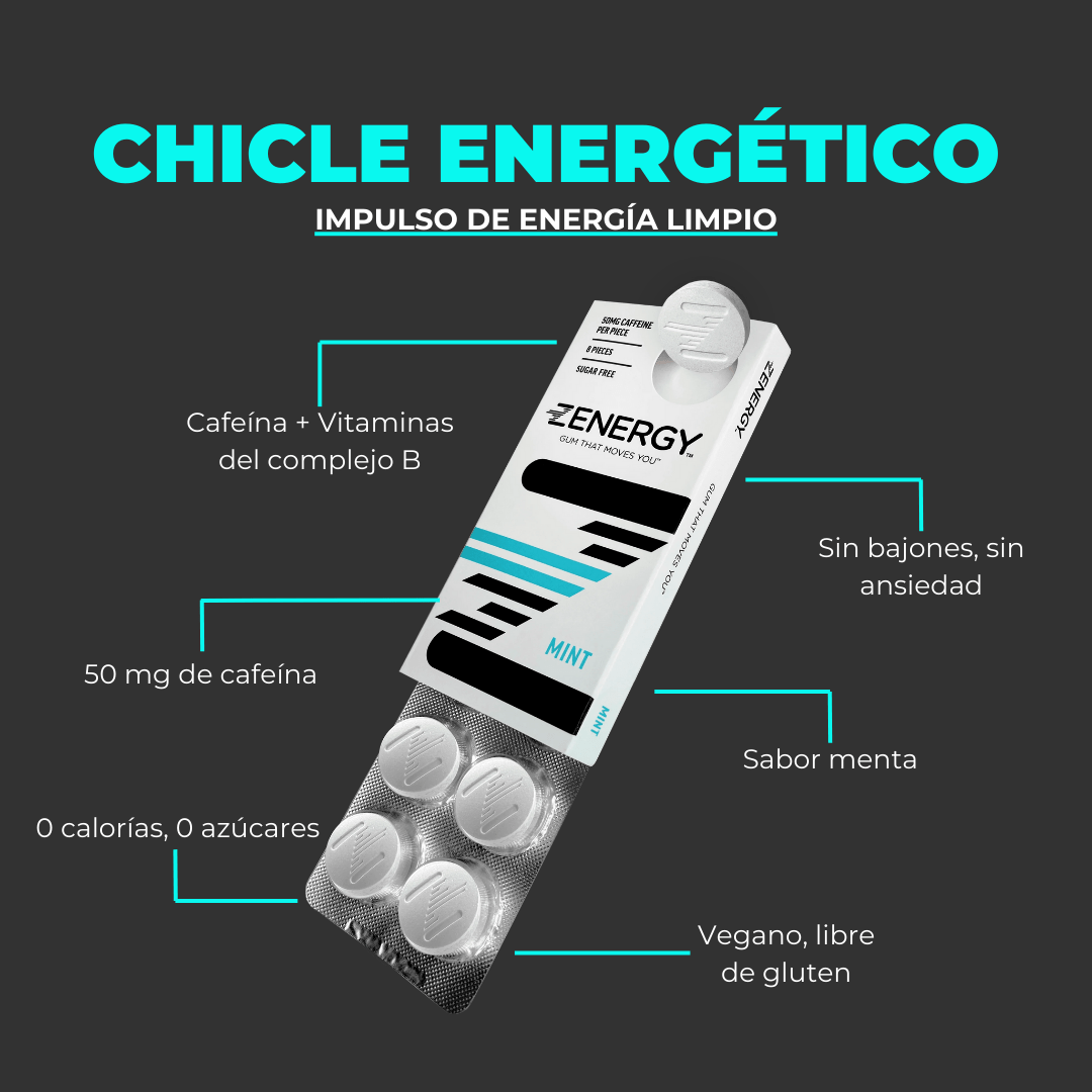 Chicles Energéticos - Empowermind Nootrópicos strips zenergy nootropicos premium vitaminas para el cerebro